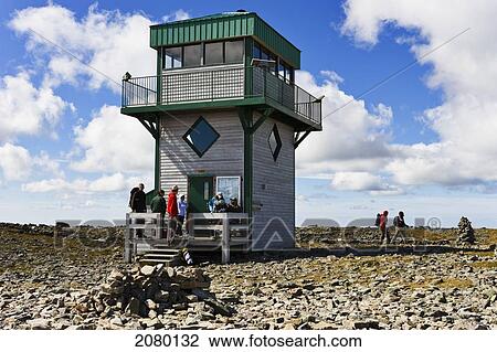 Stock Image - Observation Tower On Top Of Mont Jacques-Cartier In Gaspesie National Park; Quebec, Canada. Fotosearch