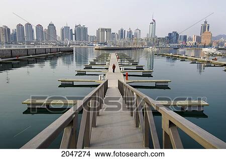 Olympic Site For Water Sports Summer Games, On Fushan Bay, Qingdao, Shandong Province, China. View Large Photo Image Picture - Olympic Site For Water Sports Summer Games, On Fushan Bay, Qingdao, Shandong Province, China.. Fotosearch