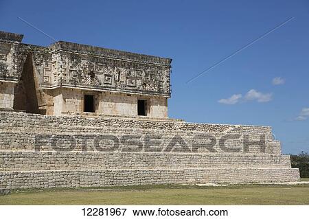 Palace of the Governor, Uxmal Mayan Archaeological site; Yucatan, Mexico View Large Photo Image Stock Photo - Palace of the Governor, Uxmal Mayan Archaeological site; Yucatan, Mexico. Fotosearch