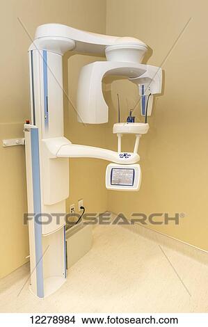 Picture - Panoramic x-ray machine for creating 360 degree full head imagery; Edmonton, Alberta, Canada. Fotosearch