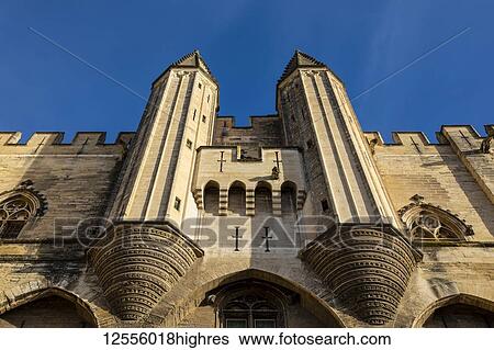 Papal Palace; Avignon, Provence Alpes Cote d'Azur, France View Large Photo Image Stock Photograph - Papal Palace; Avignon, Provence Alpes Cote d'Azur, France. Fotosearch