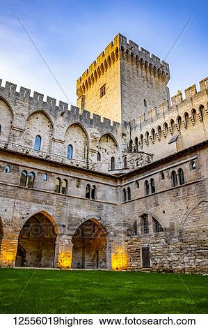 Papal Palace; Avignon, Provence Alpes Cote d'Azur, France View Large Photo Image Stock Photograph - Papal Palace; Avignon, Provence Alpes Cote d'Azur, France. Fotosearch