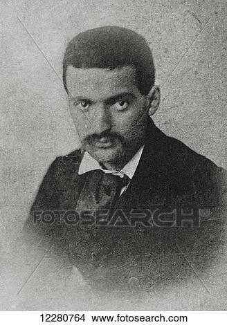 Picture - Paul Cézanne, 1839–1906. From a photograph c. 1860. French artist and Post-Impressionist painter. From Paul Cézanne, published 1935.. Fotosearch