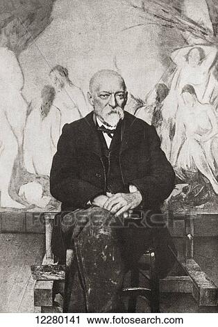 Stock Image - Paul Cézanne, 1839–1906. From a photograph c. 1904. French artist and Post-Impressionist painter. From Paul Cézanne, published 1935.. Fotosearch