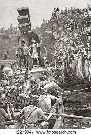 Roman soldiers leaving Briton in the 4th century. From Cassell's History of England, published c. 1901 View Large Photo Image Stock Photo - Roman soldiers leaving Briton in the 4th century. From Cassell's History of England, published c. 1901. Fotosearch