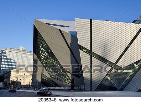 Stock Photo - Royal Ontario Museum, Designed By Daniel Leibskind, Toronto, Ontario. Fotosearch
