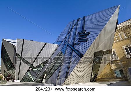 Stock Photo - Royal Ontario Museum, Designed By Daniel Leibskind, Toronto, Ontario. Fotosearch