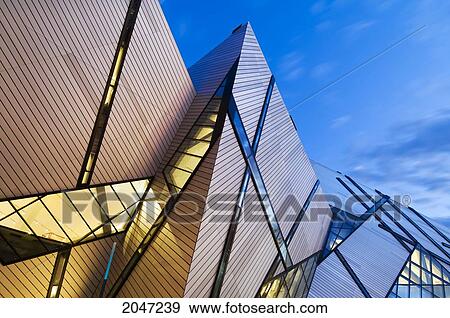 Stock Photo - Royal Ontario Museum, Designed By Daniel Leibskind, Toronto, Ontario. Fotosearch