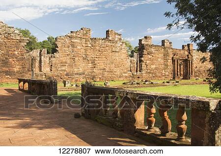Ruins of a Jesuit mission; Missiones, Argentina View Large Photo Image Stock Photo - Ruins of a Jesuit mission; Missiones, Argentina. Fotosearch