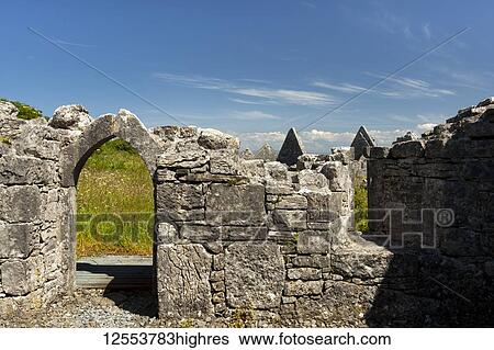 Ruins of a stone building, Inishmore Island, Wild Atlantic Way; Inishmore Island, County Galway, Ireland View Large Photo Image Stock Photograph - Ruins of a stone building, Inishmore Island, Wild Atlantic Way; Inishmore Island, County Galway, Ireland. Fotosearch