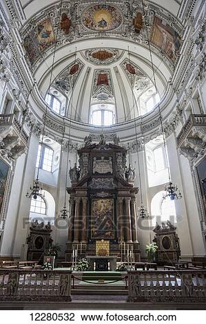 Salzburg Cathedral; Salzburg, Austria View Large Photo Image Stock Image - Salzburg Cathedral; Salzburg, Austria. Fotosearch