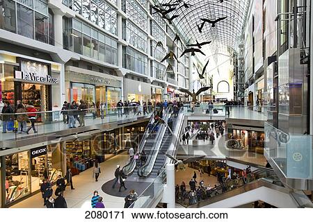Shopping At The Eaton Centre; Toronto, Ontario, Canada View Large Photo Image Stock Image - Shopping At The Eaton Centre; Toronto, Ontario, Canada. Fotosearch