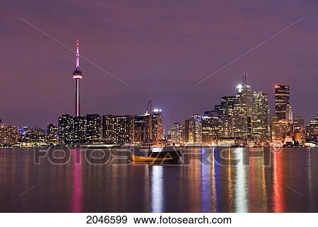 Skyline From Toronto Islands, Toronto, Ontario View Large Photo Image Stock Photo - Skyline From Toronto Islands, Toronto, Ontario. Fotosearch