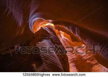 Stock Photograph - Slot Canyon known as Canyon X, near Page; Arizona, United States of America. Fotosearch