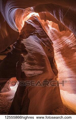 Stock Photograph - Slot Canyon known as Canyon X, near Page; Arizona, United States of America. Fotosearch