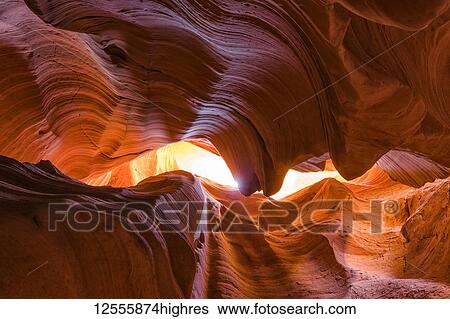 Stock Photograph - Slot Canyon known as Canyon X, near Page; Arizona, United States of America. Fotosearch