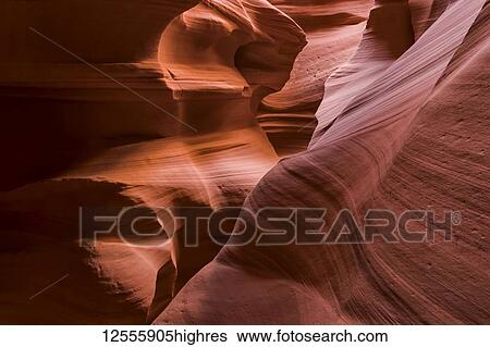 Stock Photograph - Slot Canyon known as Canyon X, near Page; Arizona, United States of America. Fotosearch
