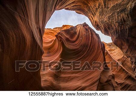 Stock Photograph - Slot Canyon known as Owl Canyon, near Page; Arizona, United States of America. Fotosearch