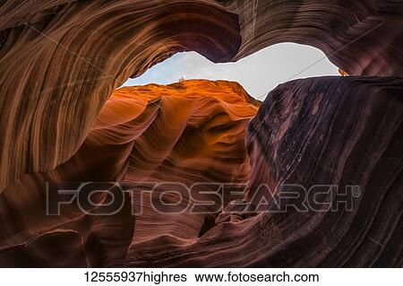 Slot Canyon known as Rattlesnake Canyon; Page, Arizona, United States of America View Large Photo Image Stock Photograph - Slot Canyon known as Rattlesnake Canyon; Page, Arizona, United States of America. Fotosearch
