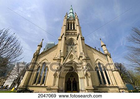 Stock Photo - St. James Cathedral Church, Toronto, Ontario. Fotosearch