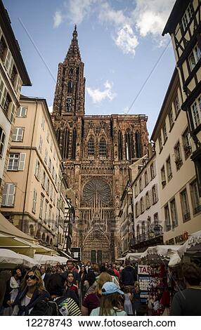 Strasbourg Cathedral; Strasbourg, France View Large Photo Image Stock Image - Strasbourg Cathedral; Strasbourg, France. Fotosearch