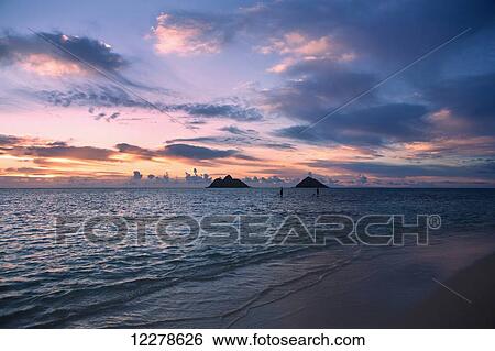 Sunrise at Lanikai beach; Kailua, Island of Hawaii, Hawaii, United States of America View Large Photo Image Stock Photograph - Sunrise at Lanikai beach; Kailua, Island of Hawaii, Hawaii, United States of America. Fotosearch