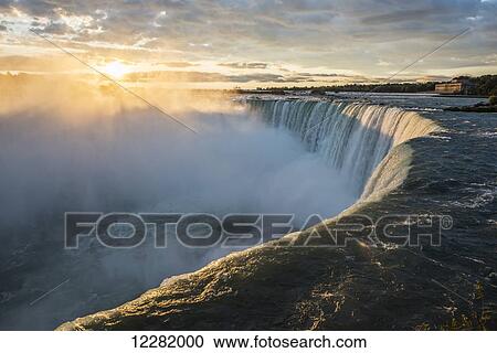Sunrise over Horseshoe Falls; Niagara Falls, Ontario, Canada View Large Photo Image Stock Image - Sunrise over Horseshoe Falls; Niagara Falls, Ontario, Canada. Fotosearch