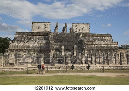 Temple of Warriors, Chichen Itza; Yucatan, Mexico View Large Photo Image Stock Image - Temple of Warriors, Chichen Itza; Yucatan, Mexico. Fotosearch