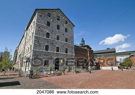Stock Photograph - The Distillery District, Toronto, Ontario. Fotosearch