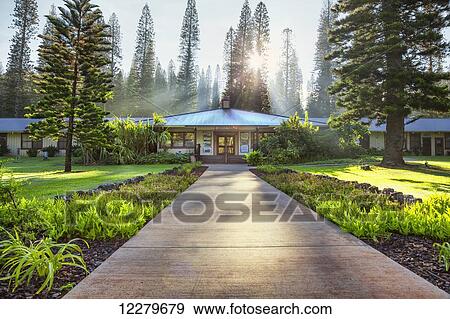 Stock Photo - The Heritage Centre; Lanai City, Lanai, Hawaii, United States of America. Fotosearch