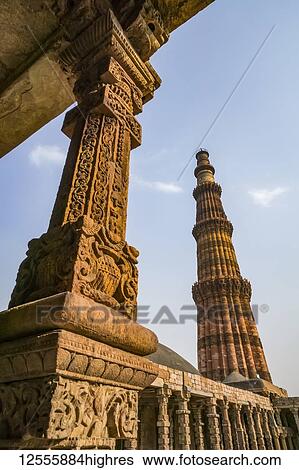 The historic sight called Qutub Minar; Delhi, India View Large Photo Image Stock Photograph - The historic sight called Qutub Minar; Delhi, India. Fotosearch