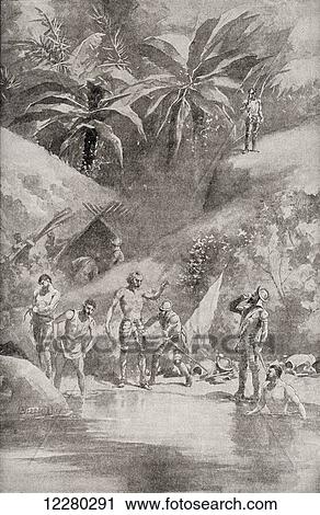 The search for the Fountain of Youth in Florida, 1513, by Juan Ponce de León, 1474 – 1521. Spanish explorer and conquistador and first Governor of Puerto Rico. After the drawing by J. Steeple Davis. From The History of Our Country, published 1899 View Large Photo Image Stock Image - The search for the Fountain of Youth in Florida, 1513, by Juan Ponce de León, 1474 – 1521. Spanish explorer and conquistador and first Governor of Puerto Rico. After the drawing by J. Steeple Davis. From The History of Our Country, published 1899. Fotosearch