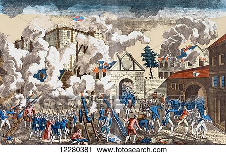 The Storming of the Bastille, Paris, France, 14 July 1789, portrayed here as being stormed by the military. After a contemporary work. View Large Photo Image Stock Image - The Storming of the Bastille, Paris, France, 14 July 1789, portrayed here as being stormed by the military. After a contemporary work.. Fotosearch
