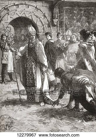 Thomas Becket at Northampton Castle, England, 8 October 1164. Thomas Becket, aka Saint Thomas of Canterbury, Thomas of London and later Thomas à Becket, c. 1118 or 1120- 1170. Archbishop of Canterbury. From Cassell's History of England, published c. 1901 View Large Photo Image Stock Photo - Thomas Becket at Northampton Castle, England, 8 October 1164. Thomas Becket, aka Saint Thomas of Canterbury, Thomas of London and later Thomas à Becket, c. 1118 or 1120- 1170. Archbishop of Canterbury. From Cassell's History of England, published c. 1901. Fotosearch