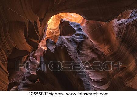 Upper Antelope Canyon; Page, Arizona, United States of America View Large Photo Image Stock Photograph - Upper Antelope Canyon; Page, Arizona, United States of America. Fotosearch