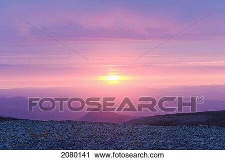 Stock Image - View From Top Of Mont Jacques-Cartier In Gaspesie National Park; Quebec, Canada. Fotosearch