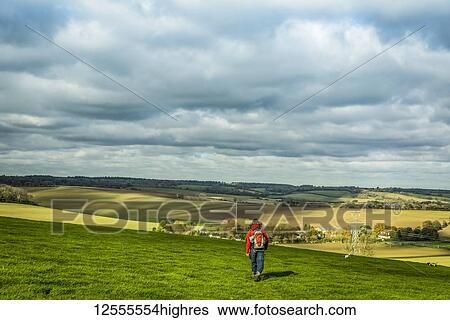 Walking on the North Downs Way, Southern England; England View Large Photo Image Stock Photograph - Walking on the North Downs Way, Southern England; England. Fotosearch