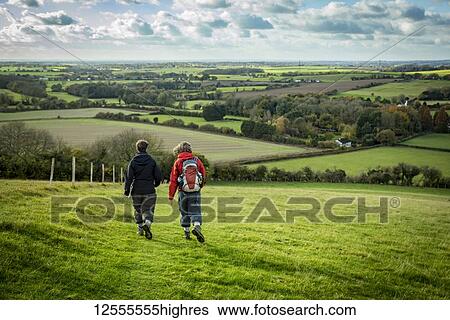 Walking on the North Downs Way, Southern England; England View Large Photo Image Stock Photograph - Walking on the North Downs Way, Southern England; England. Fotosearch