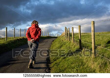 Stock Photograph - Walking on the North Downs Way, Southern England; England. Fotosearch