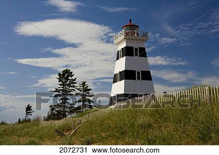 Stock Image - West Point Lighthouse, Prince Edward Island. Fotosearch