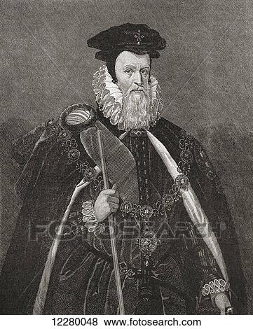 William Cecil, 1st Baron Burghley, also spelt Burleigh, 1520 –1598. English statesman, chief advisor of Queen Elizabeth I, twice Secretary of State and Lord High Treasurer. From The Century Edition of Cassell's History of England, published 1901. View Large Photo Image Stock Photo - William Cecil, 1st Baron Burghley, also spelt Burleigh, 1520 –1598. English statesman, chief advisor of Queen Elizabeth I, twice Secretary of State and Lord High Treasurer. From The Century Edition of Cassell's History of England, published 1901.. Fotosearch