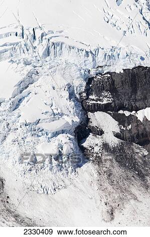 Stock Photo - Aerial View Of Mount Douglas And Glaciers, Katmai Naional Park; Southwest Alaska, United States Of America. Fotosearch