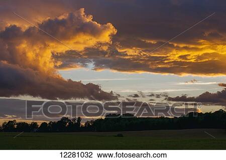 Clouds at sunset; Waterloo, Quebec, Canada View Large Photo Image Stock Image - Clouds at sunset; Waterloo, Quebec, Canada. Fotosearch