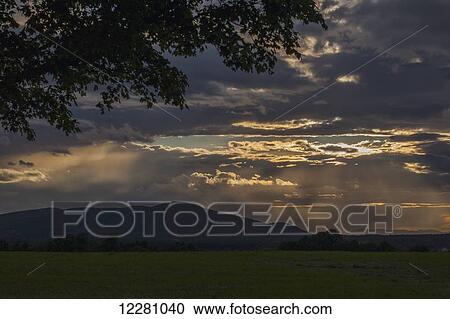 Clouds at sunset; Waterloo, Quebec, Canada View Large Photo Image Stock Image - Clouds at sunset; Waterloo, Quebec, Canada. Fotosearch