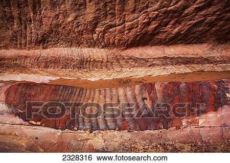 Colourful Sandstone In A Pattern; Petra, Jordan View Large Photo Image Stock Photograph - Colourful Sandstone In A Pattern; Petra, Jordan. Fotosearch