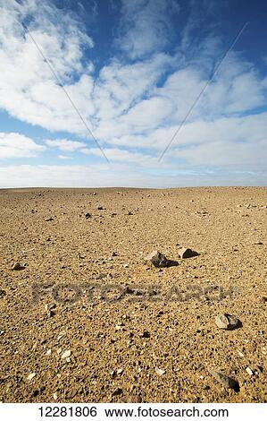 Stock Photograph - Desert land; Namibia. Fotosearch