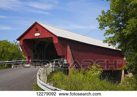 Freeport covered bridge, circa 1870; Cowansville, Quebec, Canada View Large Photo Image Stock Image - Freeport covered bridge, circa 1870; Cowansville, Quebec, Canada. Fotosearch