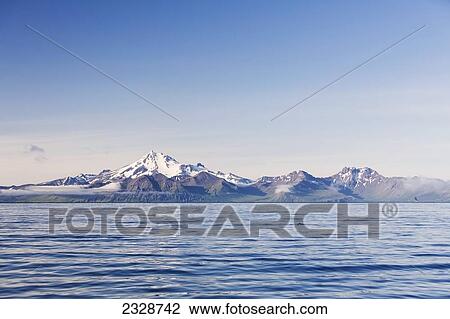 Frosty Peak Volcano On The Alaska Peninsula In Summertime; Southwest Alaska, United States Of America View Large Photo Image Stock Image - Frosty Peak Volcano On The Alaska Peninsula In Summertime; Southwest Alaska, United States Of America. Fotosearch
