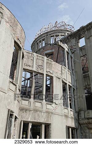 Stock Image - Hiroshima Peace Memorial (Peace Dome); Hiroshima, Japan. Fotosearch