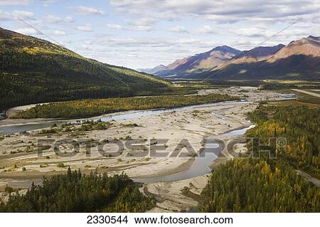 Koyokuk River And Brooks Range, Arctic Alaska In Summertime; Alaska, United States Of America View Large Photo Image Picture - Koyokuk River And Brooks Range, Arctic Alaska In Summertime; Alaska, United States Of America. Fotosearch